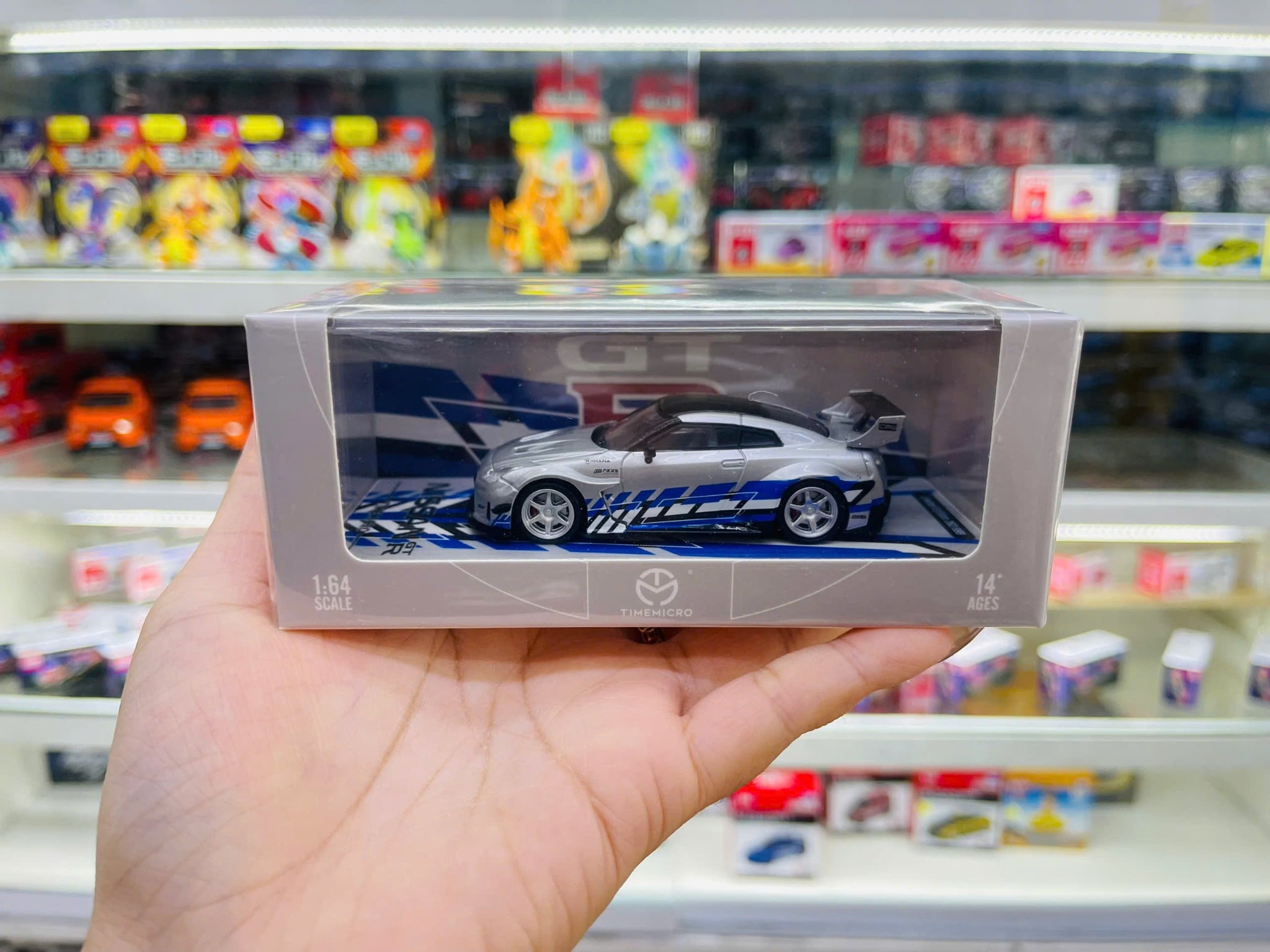  Mô hình xe ô tô Nissan GT-R R35 custom Fast & Furious tỉ lệ 1:64 Time mico TM641529 