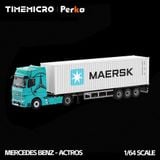  Mô hình xe container kéo thùng Mercedes Benz Actros tỉ lệ 1:64 TimeMicro & Perka TM646741 