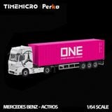  Mô hình xe container kéo thùng Mercedes Benz Actros tỉ lệ 1:64 TimeMicro & Perka TM646741 