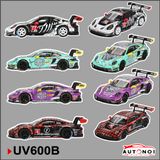  Decal uv trang trí chủ đề các mẫu Porsche của MINIGT dán xe - điện thoại - laptop - máy tính - nón - ly - mica chống nước - chống trầy Autono1 UV600 