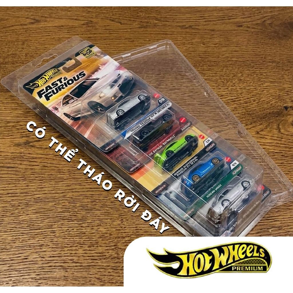  Bộ 5 PVC đựng card dọc Hot wheels Premium (Horizion Culture) tỉ lệ 1:64 PVC_HW_PRE_V4 