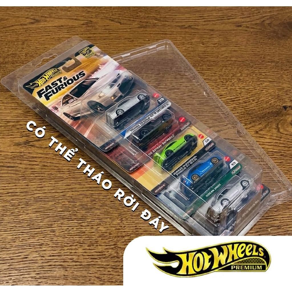  Bộ 5 PVC đựng card dọc Hot wheels Premium (Horizion Culture) tỉ lệ 1:64 PVC_HW_PRE_V4 