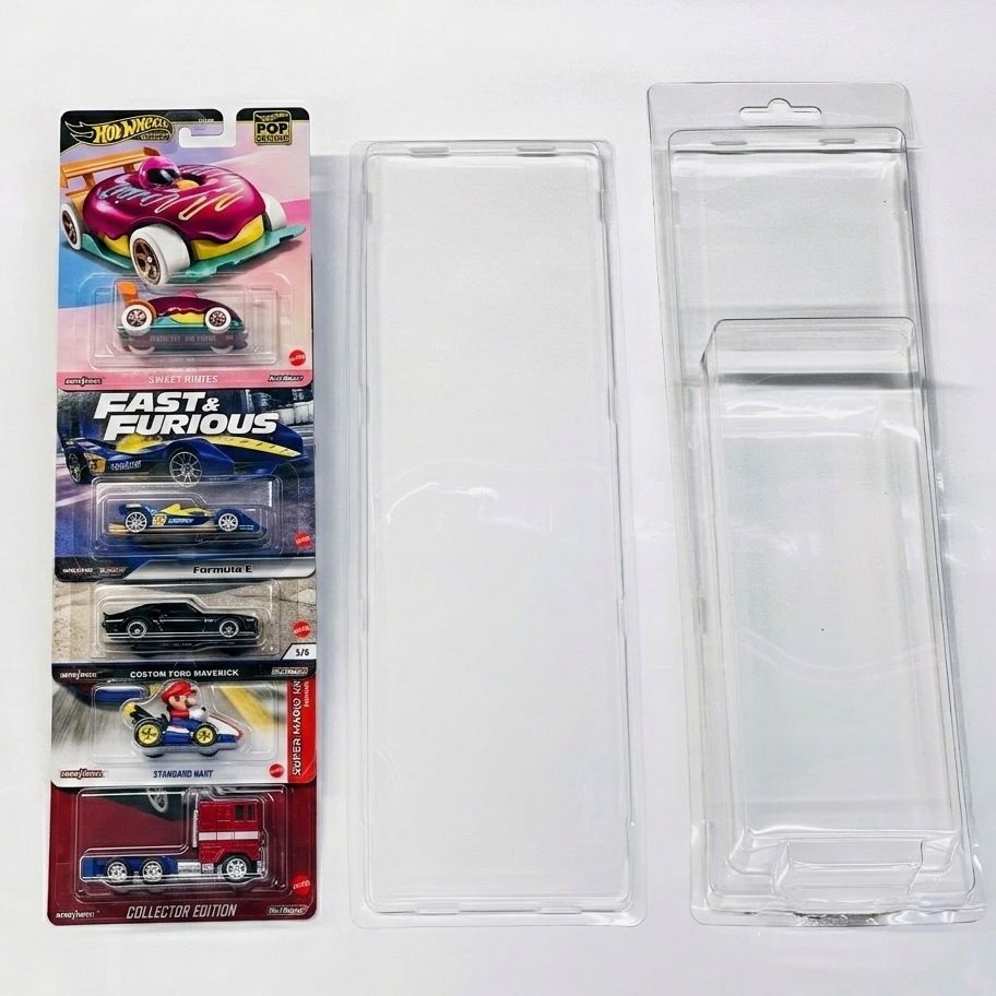  Bộ 5 PVC đựng card dọc Hot wheels Premium (Horizion Culture) tỉ lệ 1:64 PVC_HW_PRE_V4 