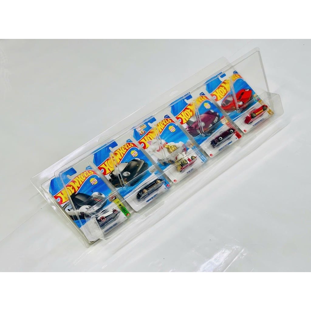  Bộ 5 PVC đựng card ngang Hot wheels basic tỉ lệ 1:64 PVC_HW_BASIC_V4 