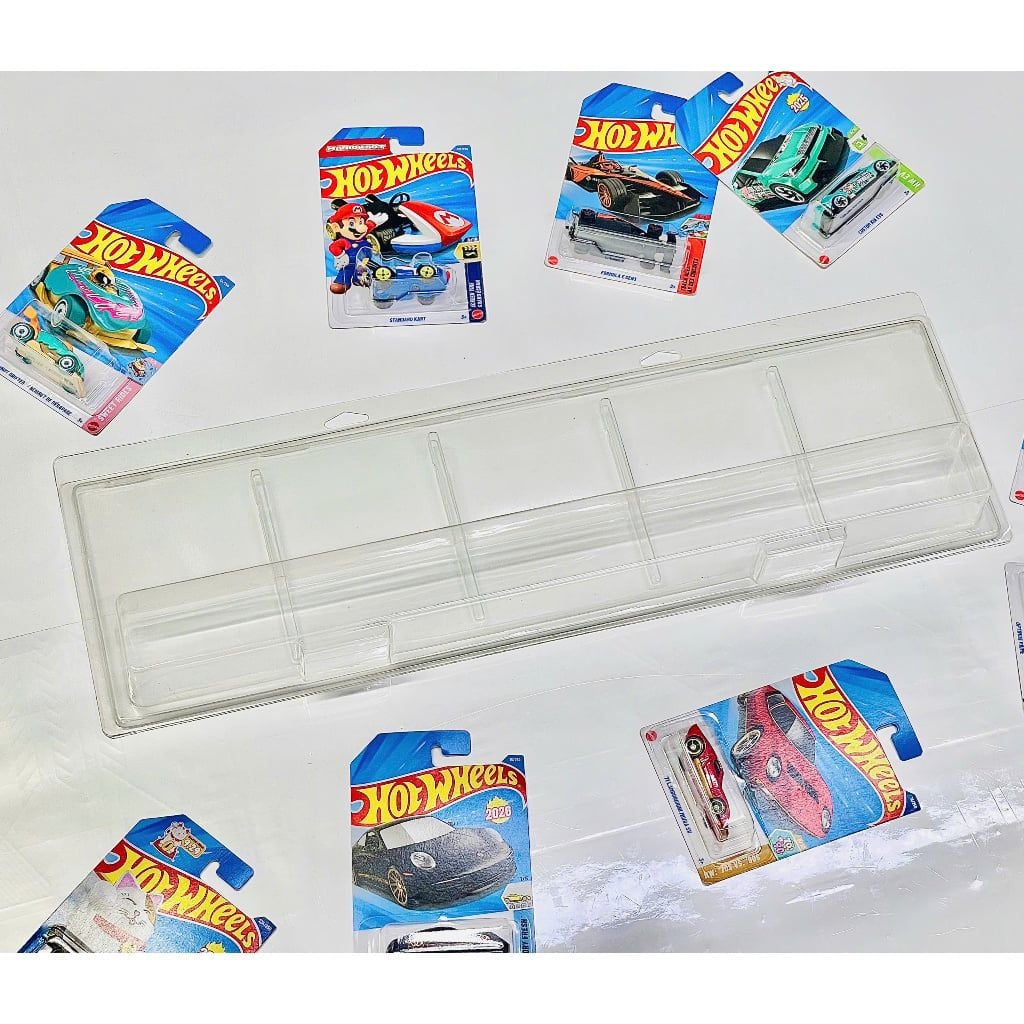  Bộ 5 PVC đựng card ngang Hot wheels basic tỉ lệ 1:64 PVC_HW_BASIC_V4 