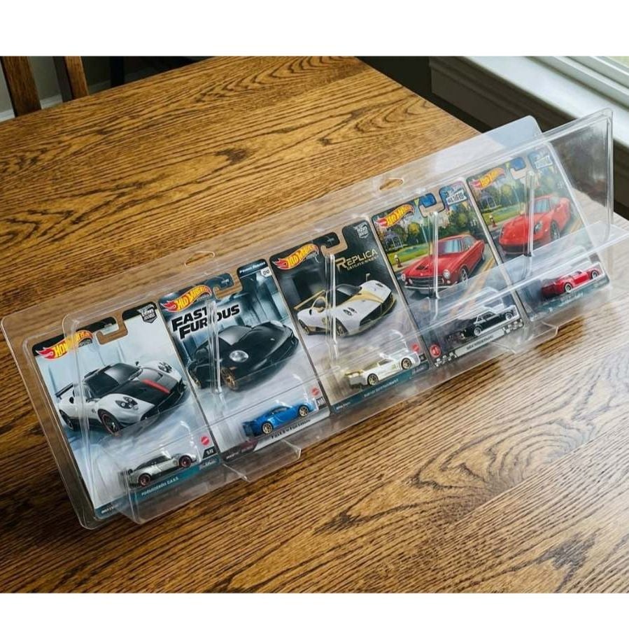  Bộ 5 PVC đựng card ngang Hot wheels Premium (Horizion Culture) tỉ lệ 1:64 PVC_HW_PRE_V5 