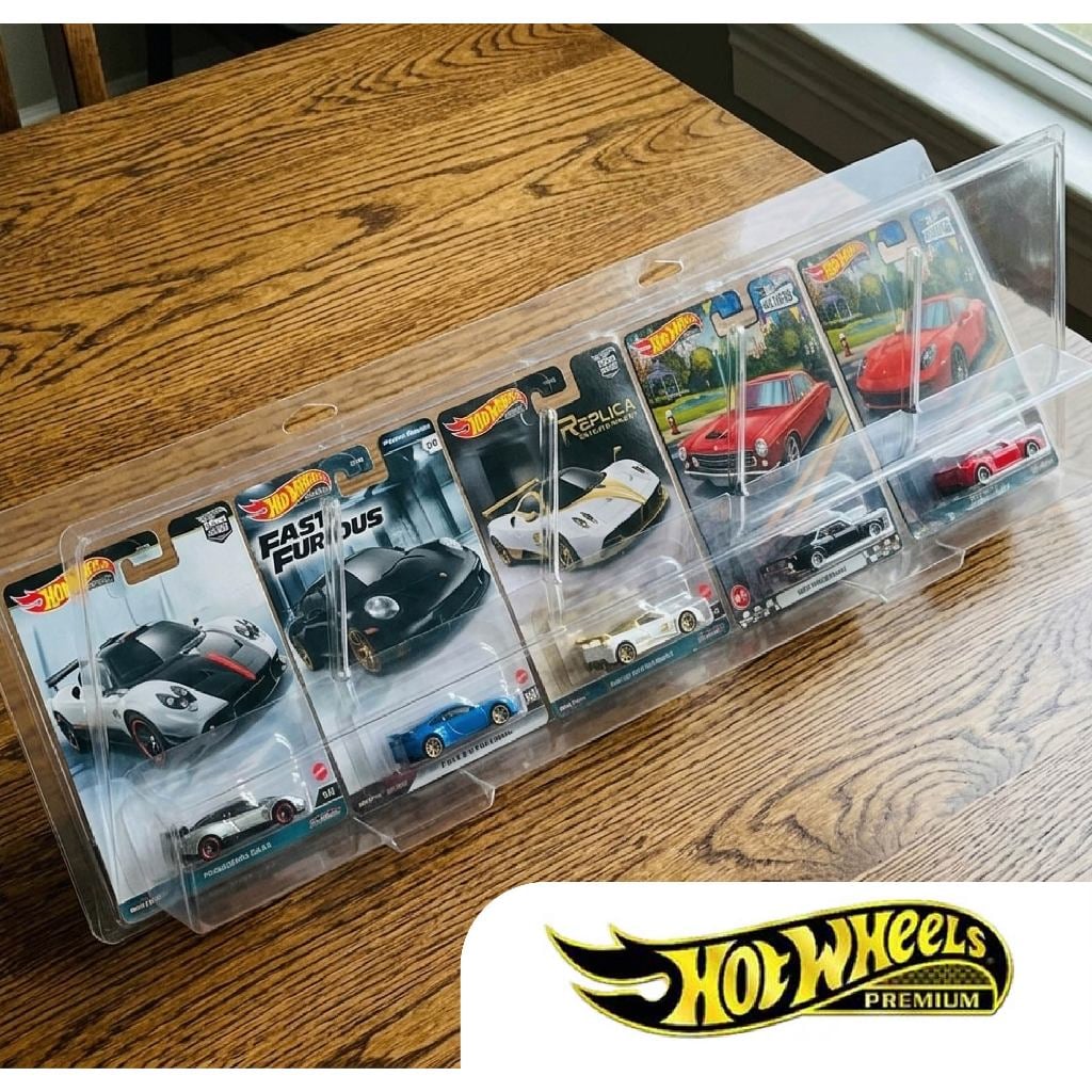  Bộ 5 PVC đựng card ngang Hot wheels Premium (Horizion Culture) tỉ lệ 1:64 PVC_HW_PRE_V5 