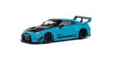  Mô hình ô tô Nissan GTR R35 LBWK Silhouette Miami Blue 2019 tỉ lệ 1:43 Solido model S4311209 