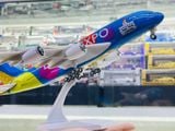  Mô hình máy bay Be part of the magic Dubai expo 2021-2022 Airbus A380 30cm MB30019 