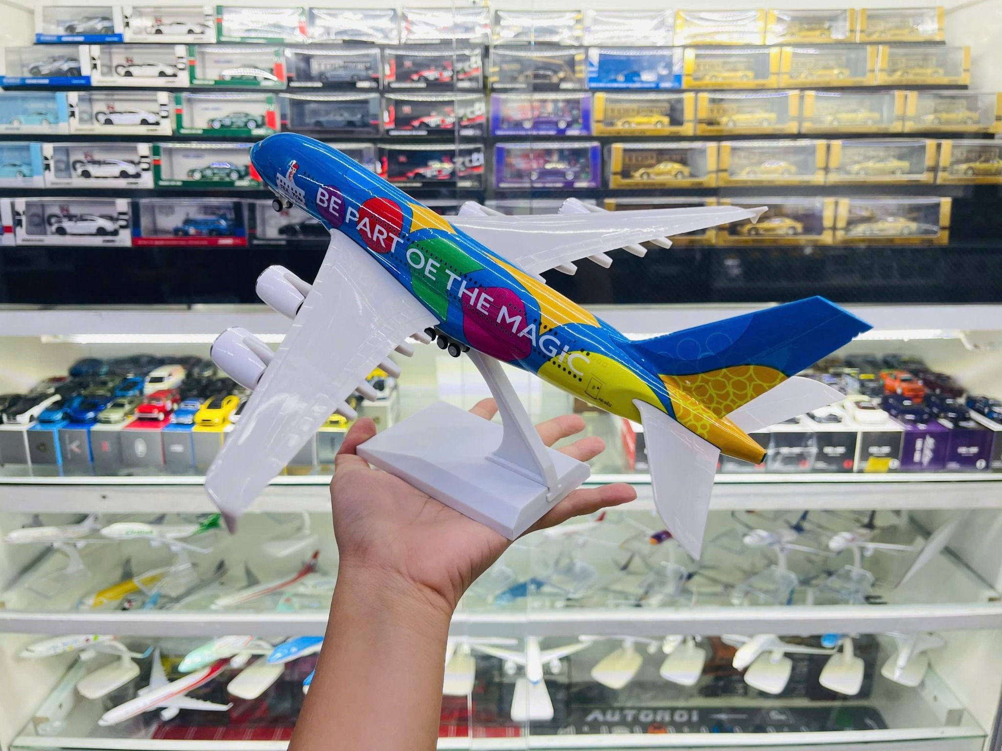  Mô hình máy bay Be part of the magic Dubai expo 2021-2022 Airbus A380 30cm MB30019 