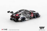  Mô hình xe Porsche 911 GT3 R #77 AO Racing 2025 IMSA Petit Le Mans bản card tỉ lệ 1:64 MiniGT MGT01143 