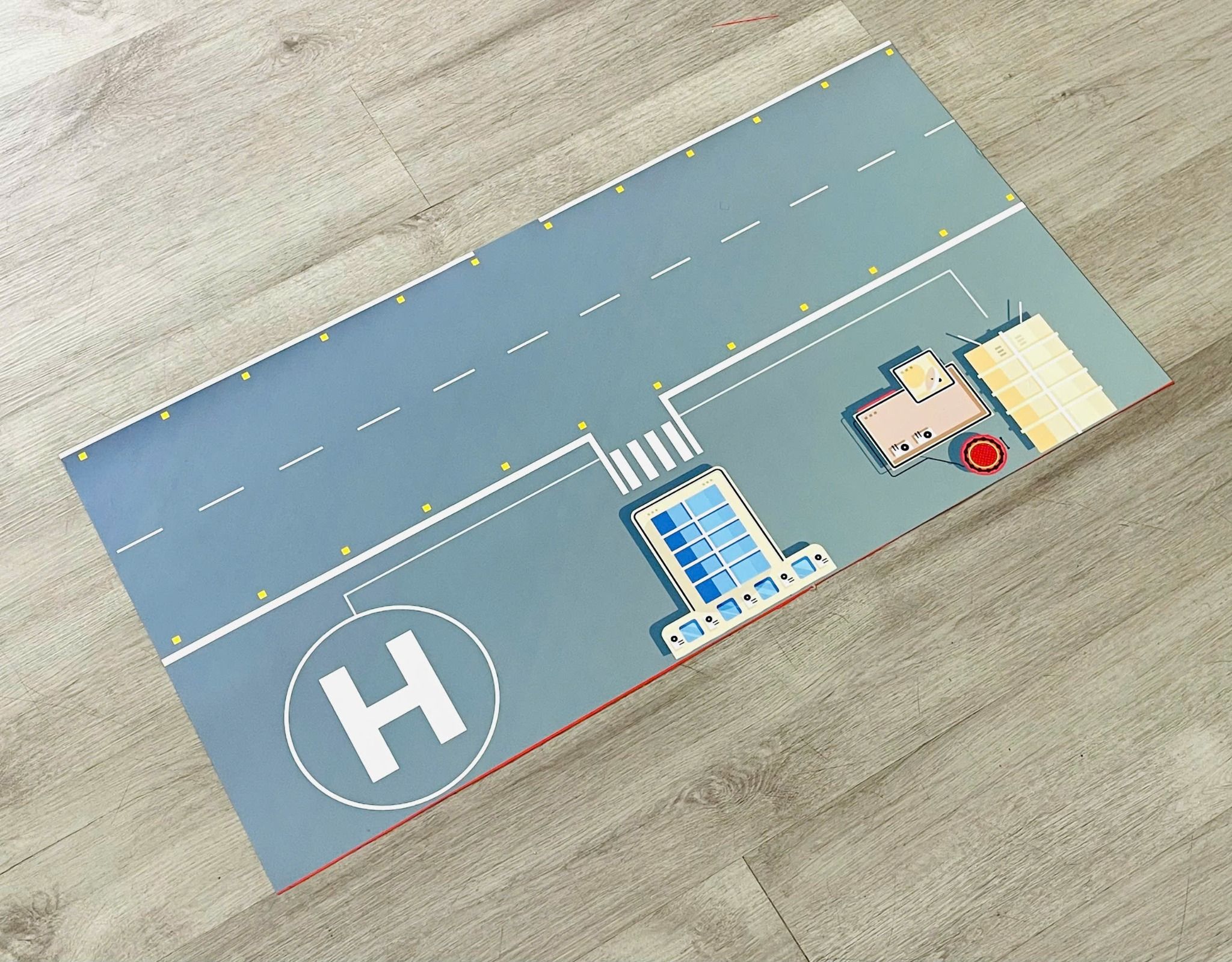  Phụ kiện trưng bày sàn đỗ, đường băng máy bay mô hình chất liệu in pp 40x80cm cán mờ chống nước bụi bẩn dành cho máy bay nhiều tỉ lệ DR047 