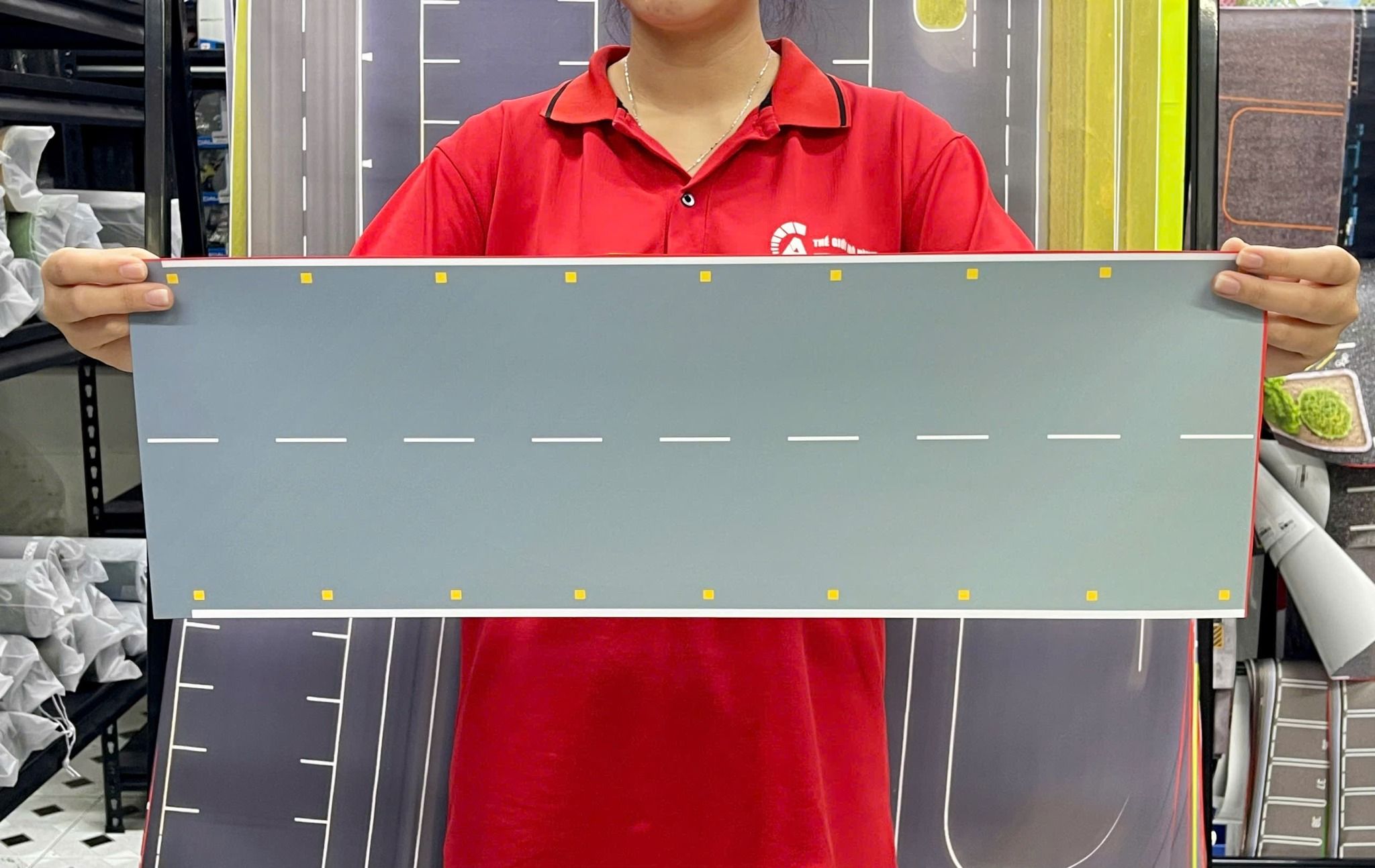  Phụ kiện trưng bày sàn đỗ, đường băng máy bay mô hình chất liệu in pp 20x60cm cán mờ chống nước bụi bẩn dành cho máy bay nhiều tỉ lệ DR047 