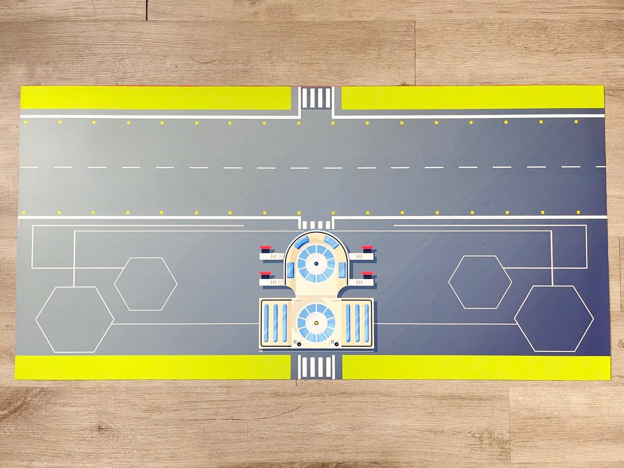  Phụ kiện trưng bày sàn đỗ, đường băng máy bay mô hình chất liệu in pp 60x120cm cán mờ chống nước bụi bẩn dành cho máy bay nhiều tỉ lệ DR047 