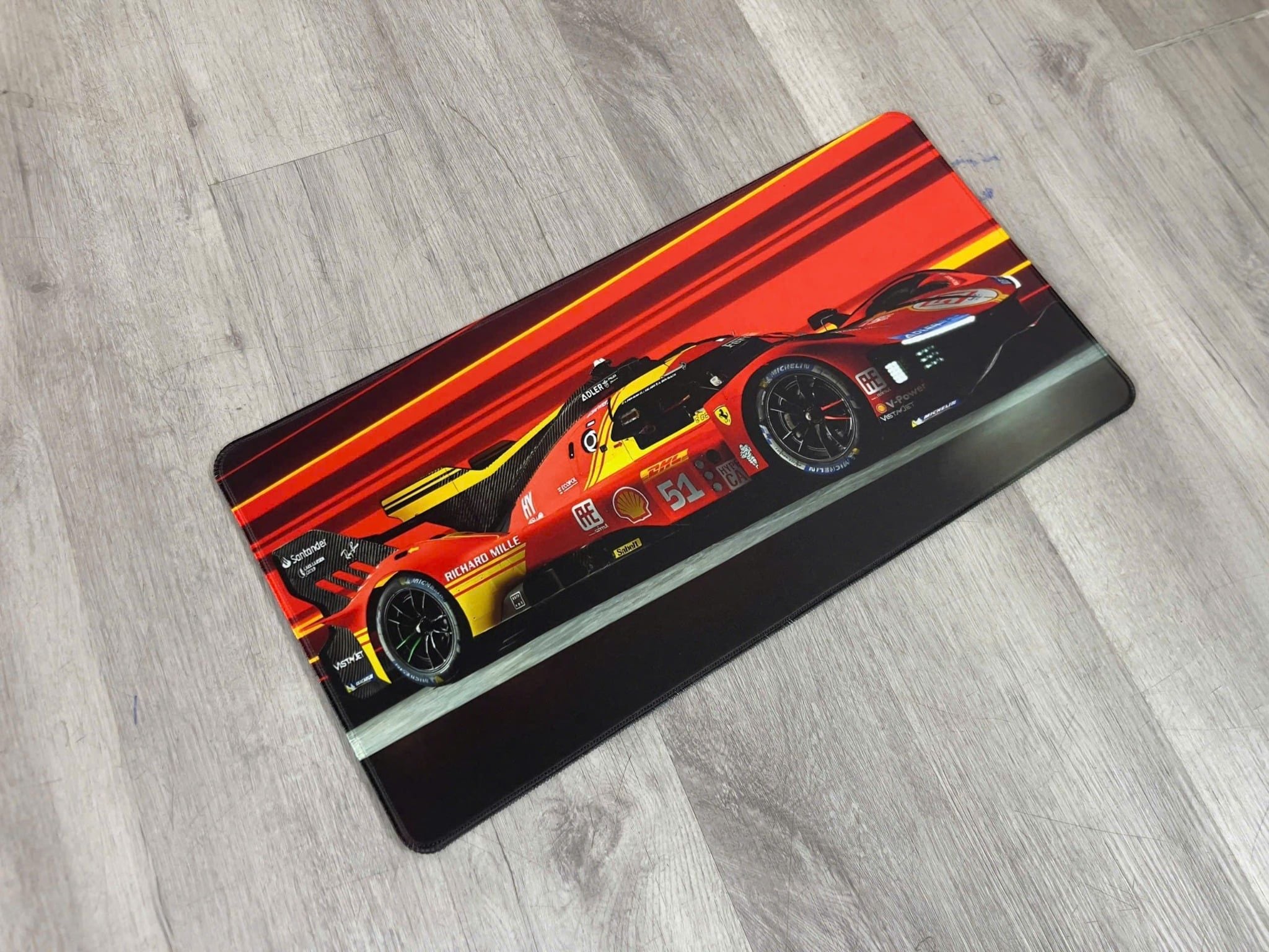  Phụ kiện Thảm lót chống trượt chủ đề siêu xe Ferrari 499P kích thước 30x60cm Autono1 PT137A 