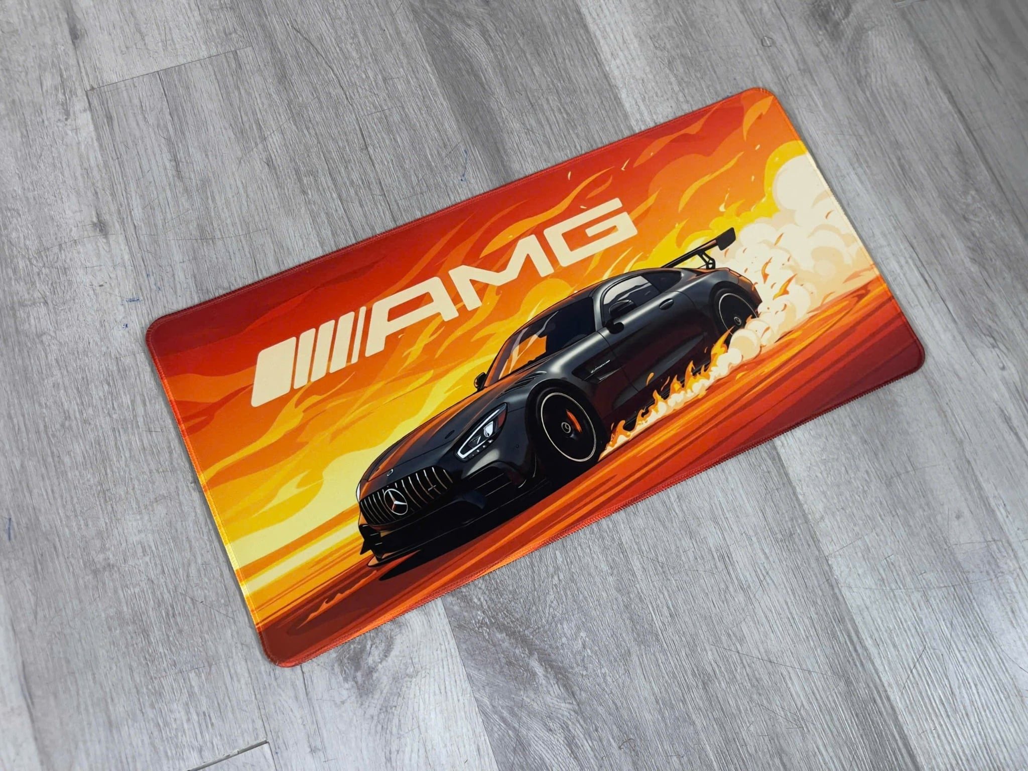  Phụ kiện Thảm lót chống trượt chủ đề siêu xe Mercedes Benz AMG GT Art kích thước 30x60cm Autono1 PT146A 