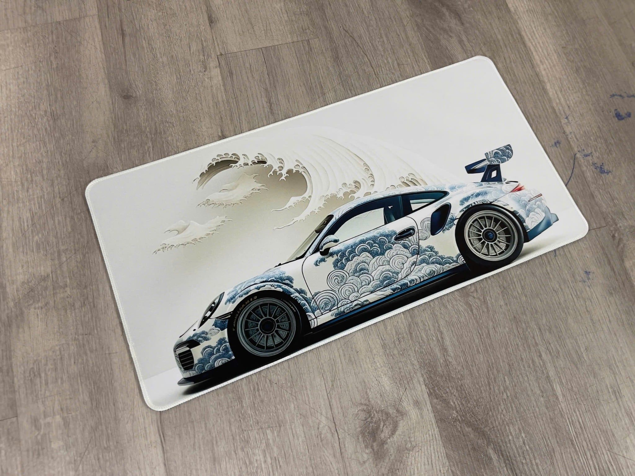  Phụ kiện Thảm lót chống trượt chủ đề siêu xe Porsche GT3 RS kích thước 30x60cm Autono1 PT144A 