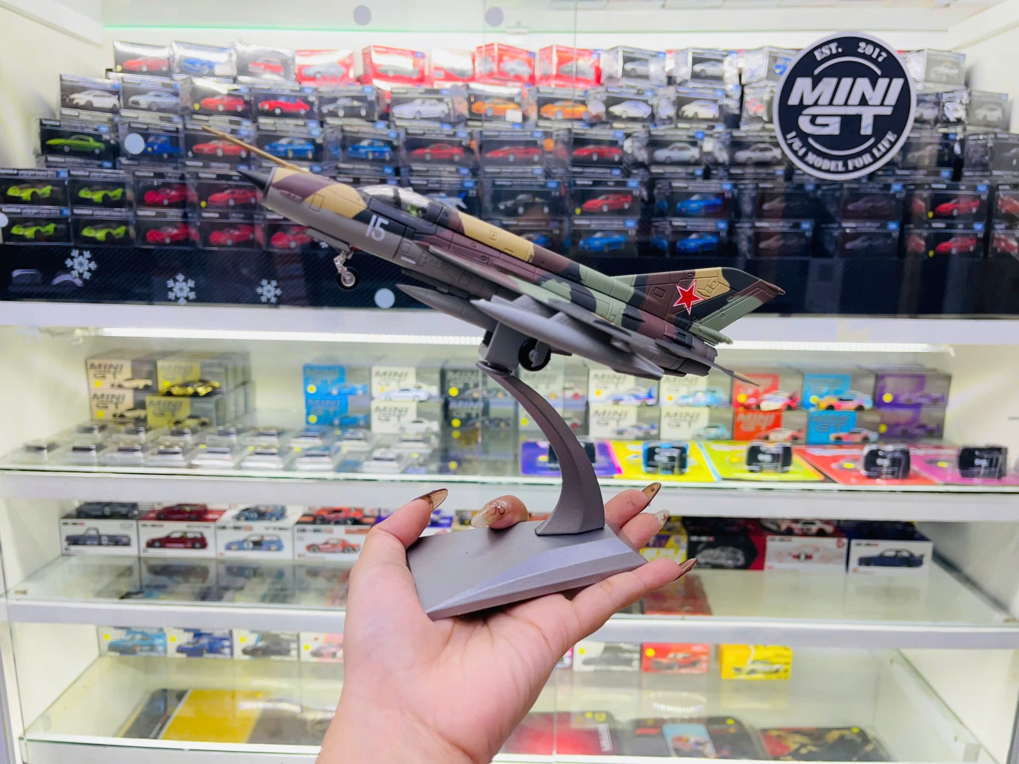  Mô hình máy bay chiến đấu Soviet MIG-21 Mig21 tỉ lệ 1:72 Ns models MBQS056 