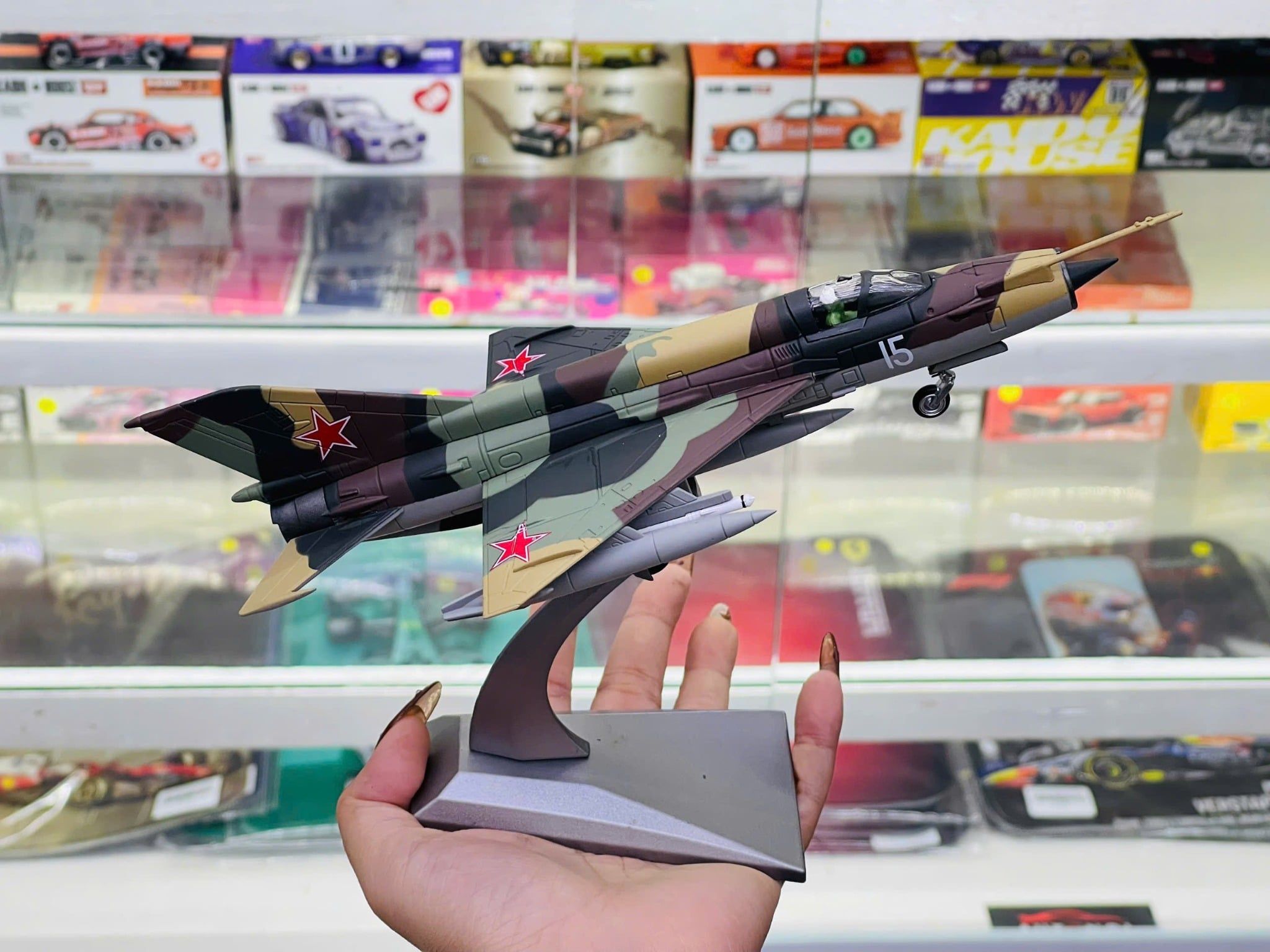  Mô hình máy bay chiến đấu Soviet MIG-21 Mig21 tỉ lệ 1:72 Ns models MBQS056 
