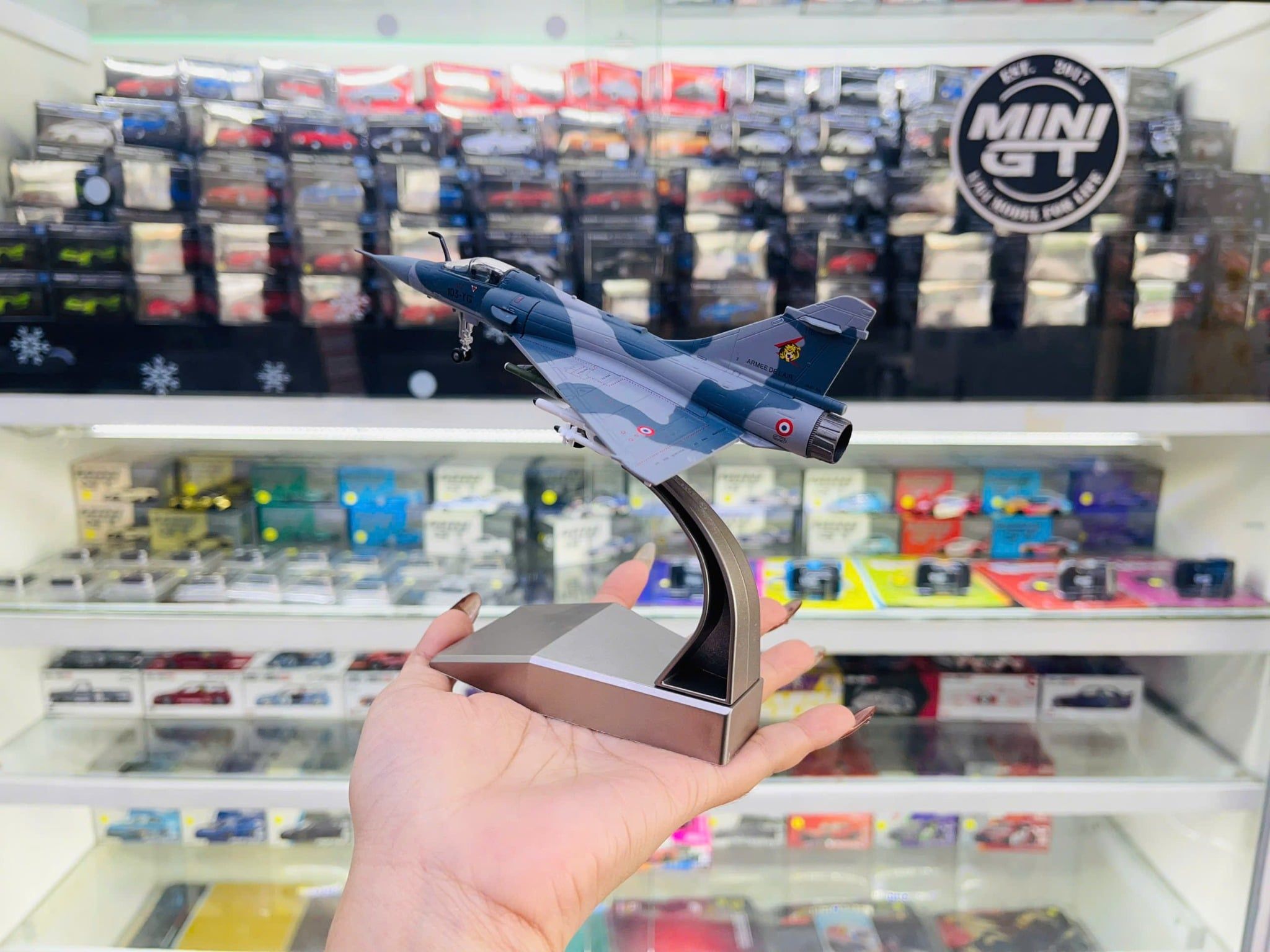  Mô hình máy bay quân sự Dassault Mirage 2000 Fighter tỉ lệ 1:100 Ns models MBQS063 