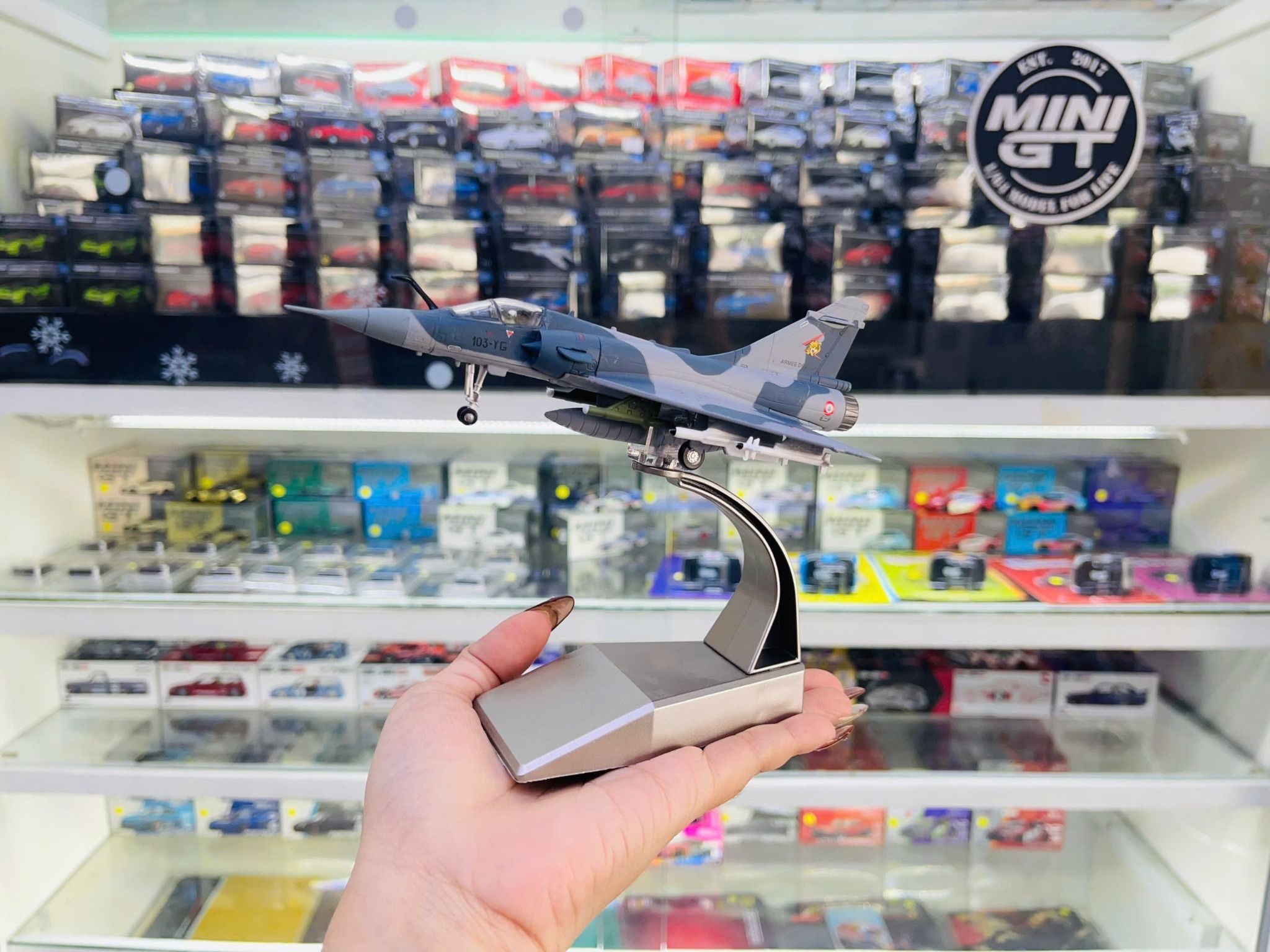  Mô hình máy bay quân sự Dassault Mirage 2000 Fighter tỉ lệ 1:100 Ns models MBQS063 