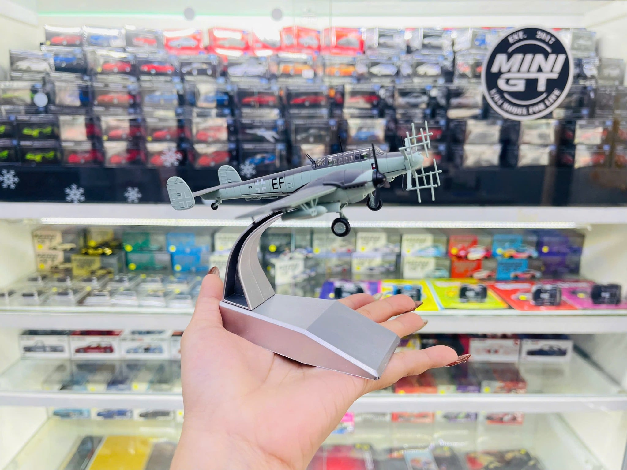  Mô hình máy bay quân sự Messerschmitt BF 110G-4 tỉ lệ 1:100 Ns models MBQS064 