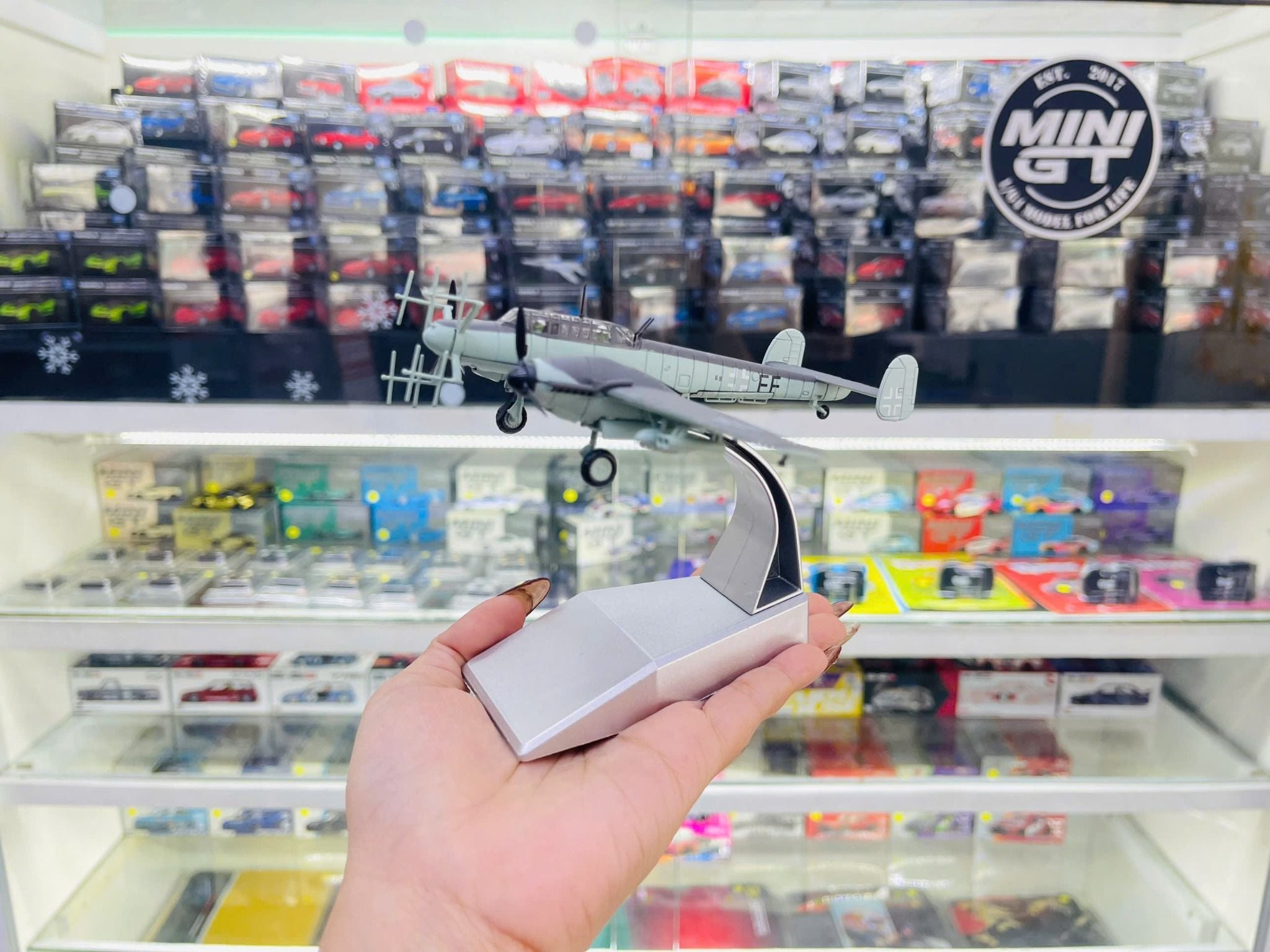  Mô hình máy bay quân sự Messerschmitt BF 110G-4 tỉ lệ 1:100 Ns models MBQS064 