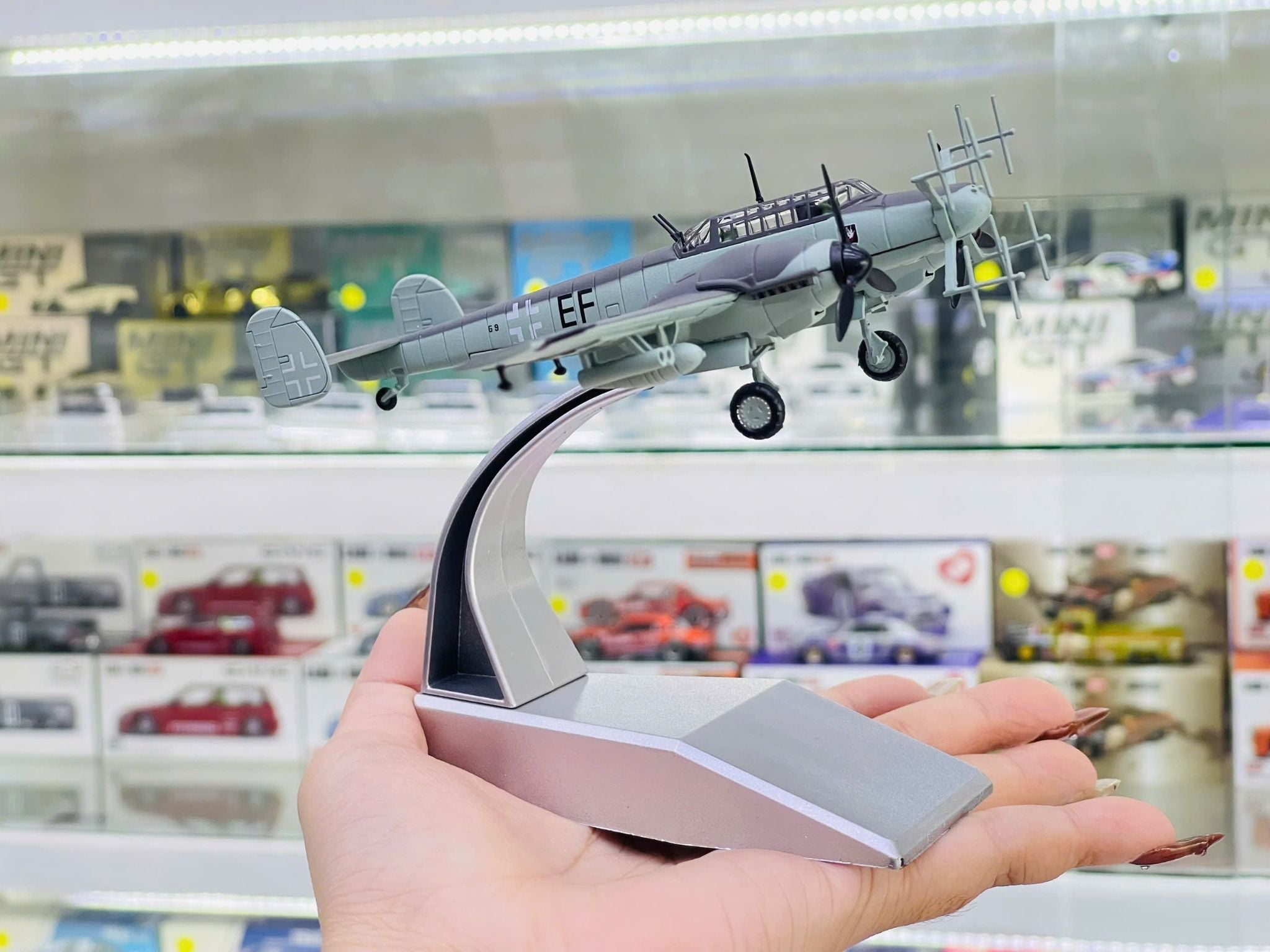  Mô hình máy bay quân sự Messerschmitt BF 110G-4 tỉ lệ 1:100 Ns models MBQS064 