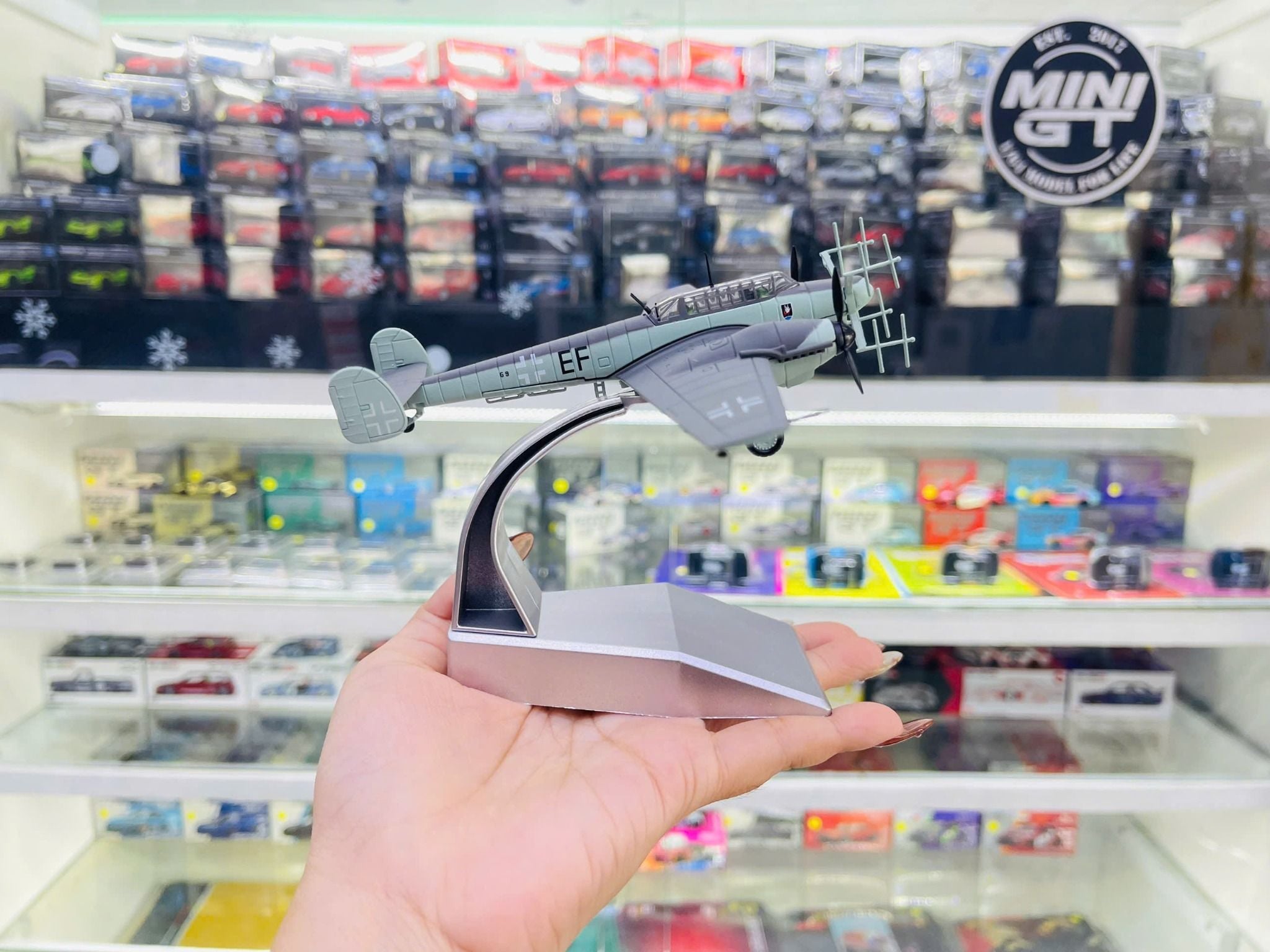  Mô hình máy bay quân sự Messerschmitt BF 110G-4 tỉ lệ 1:100 Ns models MBQS064 