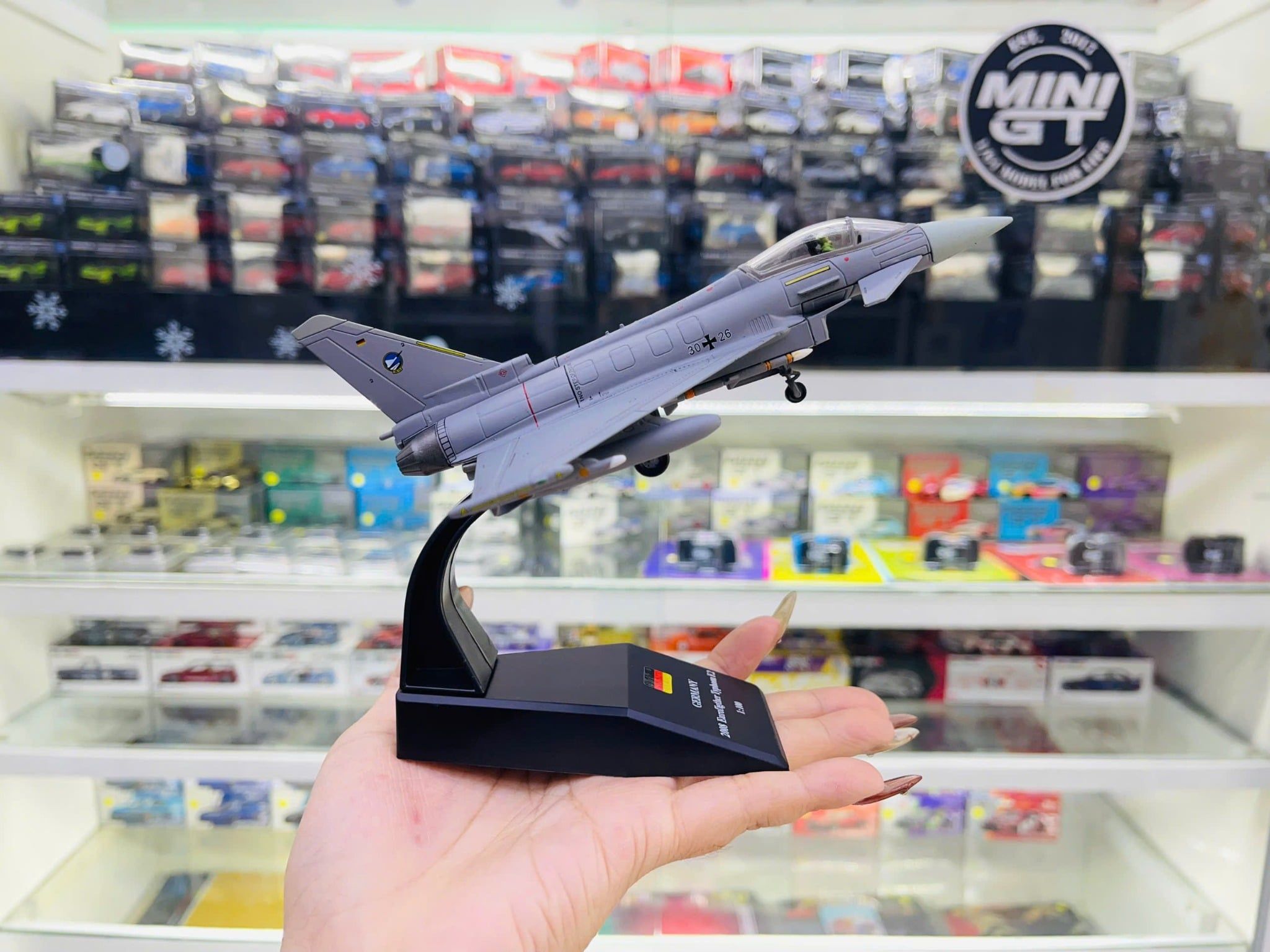  Mô hình máy bay chiến đấu Germany Typhoon 2008 EF2000 tỉ lệ 1:100 Ns models MBQS011 