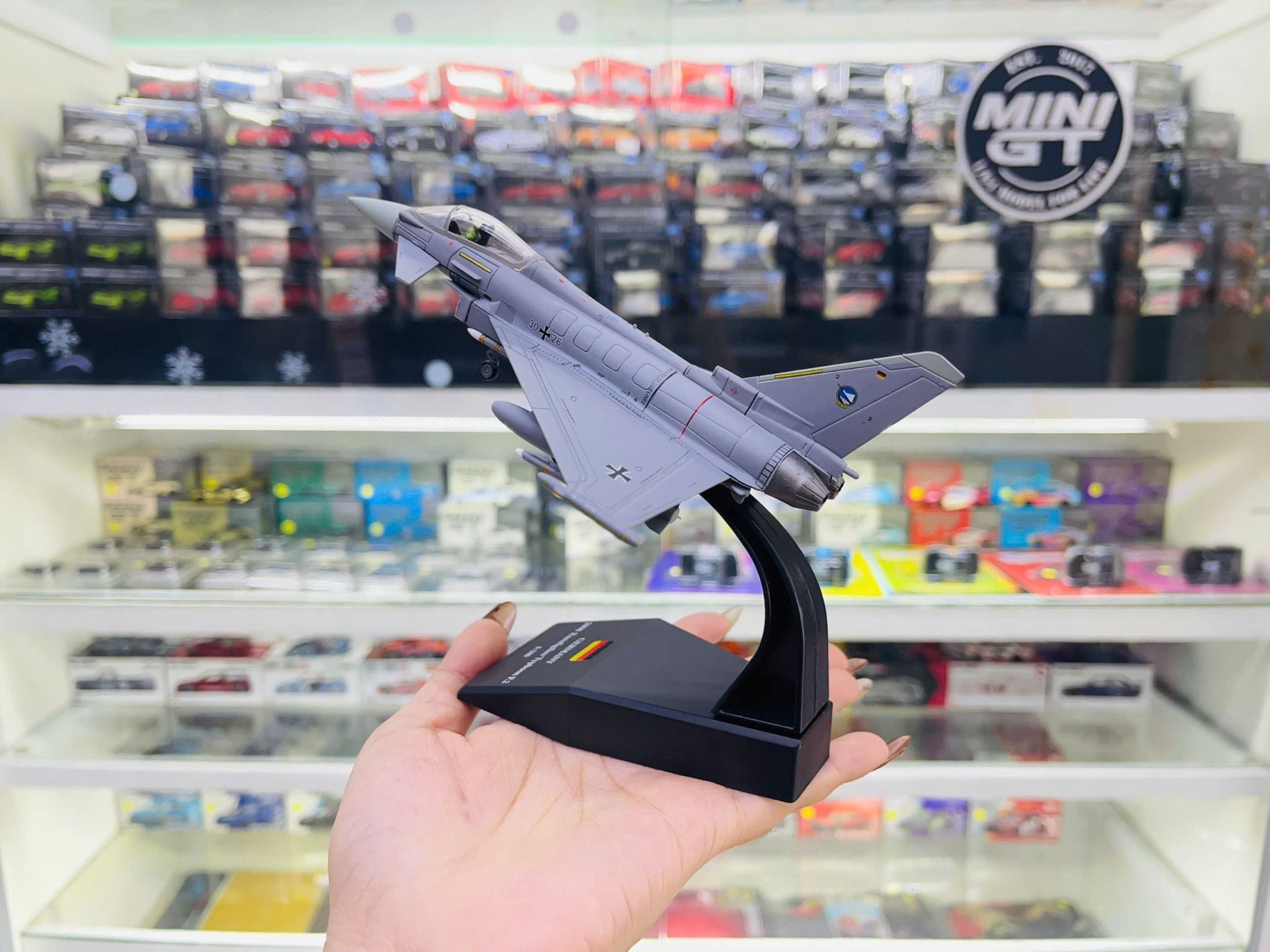  Mô hình máy bay chiến đấu Germany Typhoon 2008 EF2000 tỉ lệ 1:100 Ns models MBQS011 