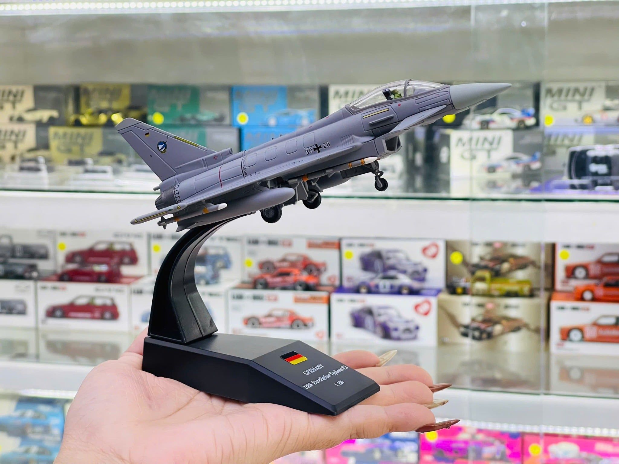  Mô hình máy bay chiến đấu Germany Typhoon 2008 EF2000 tỉ lệ 1:100 Ns models MBQS011 