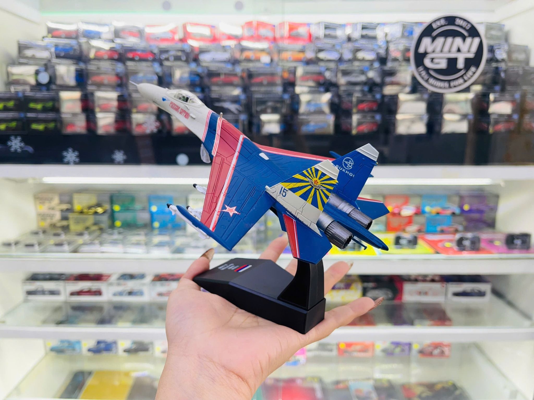  Mô hình máy bay chiến đấu Russia USSR 1987 SuKhoi 27 tỉ lệ 1:100 Ns models MBQS044 