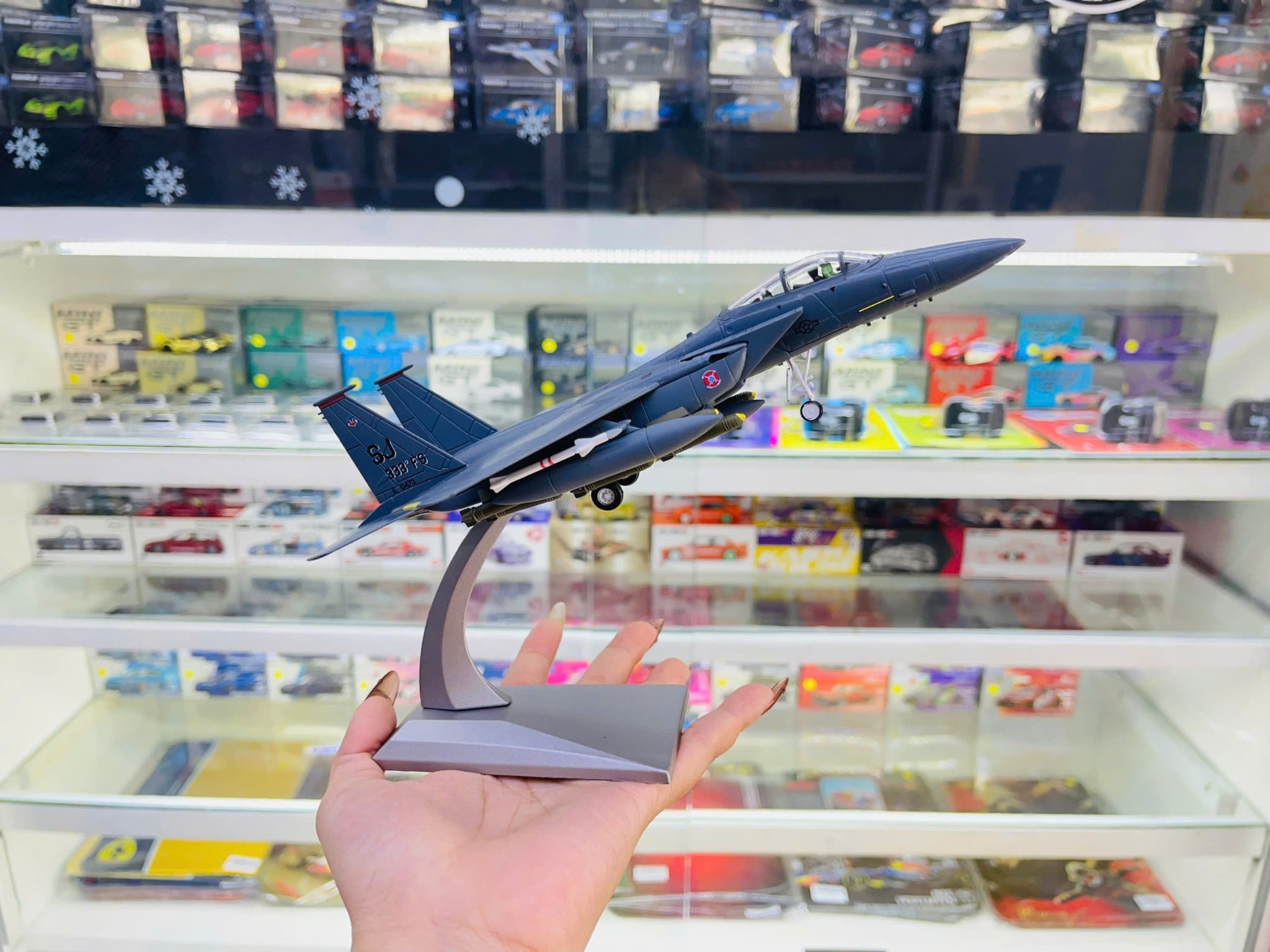  Mô hình máy bay chiến đấu USA F-15E SJ 333 FS Eagle McDonnell Douglas tỉ lệ 1:100 Ns models MBQS010 