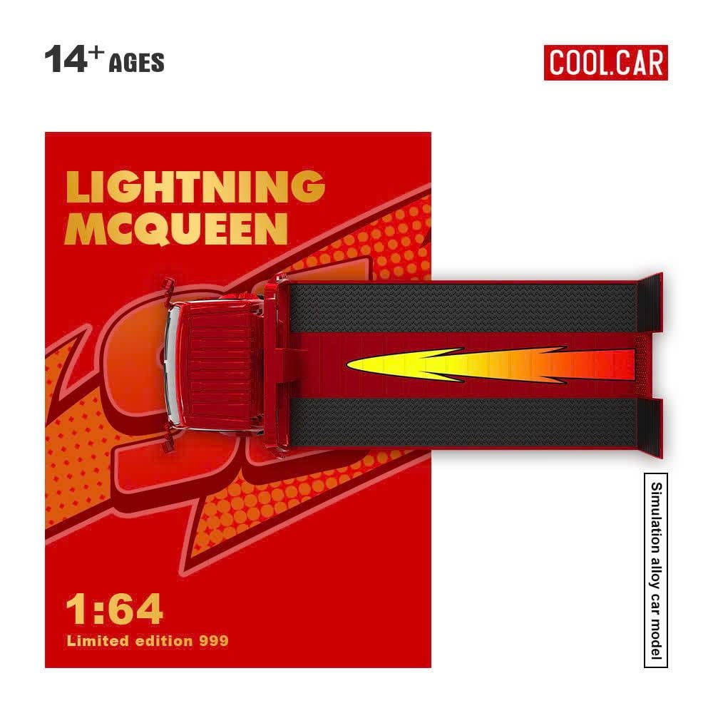  Mô hình xe tải cứu hộ H300 Flatbed Transport Trailer Lightning McQueen tỉ lệ 1:64 Cool car CC647229 