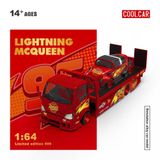  Mô hình xe tải cứu hộ H300 Flatbed Transport Trailer Lightning McQueen tỉ lệ 1:64 Cool car CC647229 