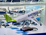  Mô hình máy bay Bamboo Airlines Air Airbus A320 47cm 1:130 No LED MB47089 