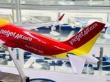  Mô hình máy bay Vietjet Air Airbus A320 47cm 1:130 No LED 47cm MB47088 