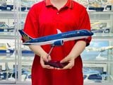  Mô hình máy bay Vietnam Airlines Dreamliner Boeing B787 47cm 1:130 No LED 47cm MB47087 