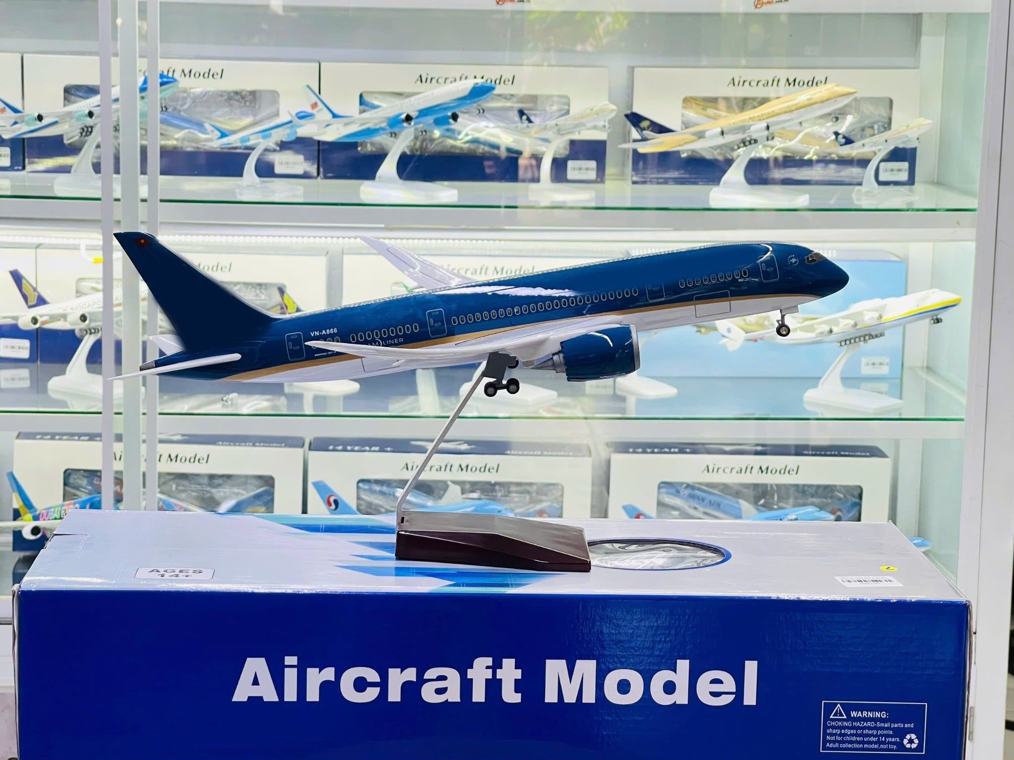 Mô hình máy bay VN Boeing B787 Dreamliner  47cm 1:130 No LED 47cm MB47087 