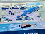  Mô hình máy bay ANA Turtle Blue Airbus A380 No LED 47cm MB47083 
