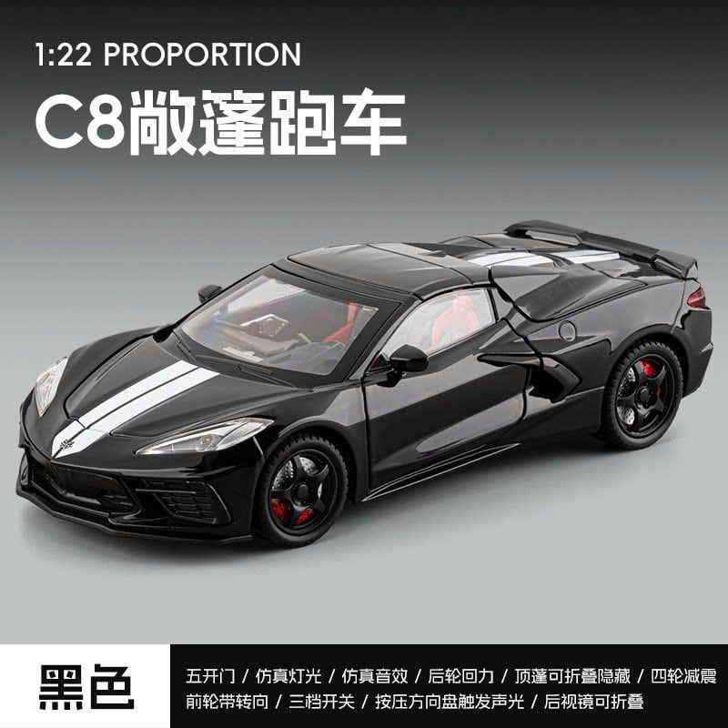  Mô hình xe Covertte Stingray C8 full open tỉ lệ 1:22 Jiaye Model 
