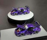  Mô hình xe Porsche Rauh welt RWB 993 purple ARMY GIRL limited full open tỉ lệ 1:64 PGM OT64787 