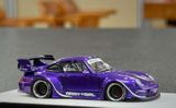  Mô hình xe Porsche Rauh welt RWB 993 purple ARMY GIRL limited full open tỉ lệ 1:64 PGM OT64787 