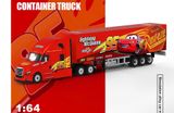  Mô hình xe container Freightliner Lightning McQueen Livery Dedicated Transport Truck tỉ lệ 1:64 CoolCar CC800116 