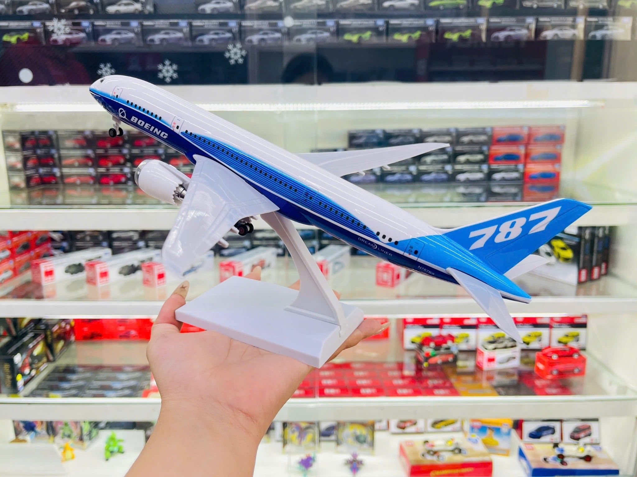  Mô hình máy bay Original B787 có bánh xe - kích thước 30cm MB30045 