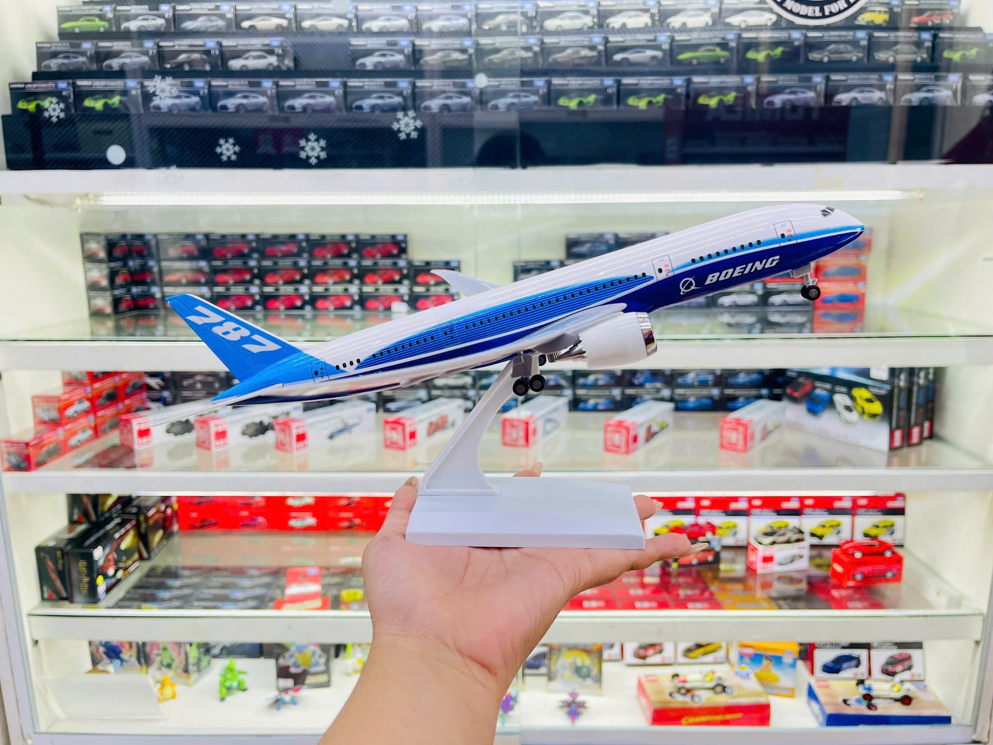  Mô hình máy bay Original B787 có bánh xe - kích thước 30cm MB30045 