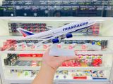  Mô hình máy bay TRANSAERO B747 có bánh xe - kích thước 30cm MB30051 