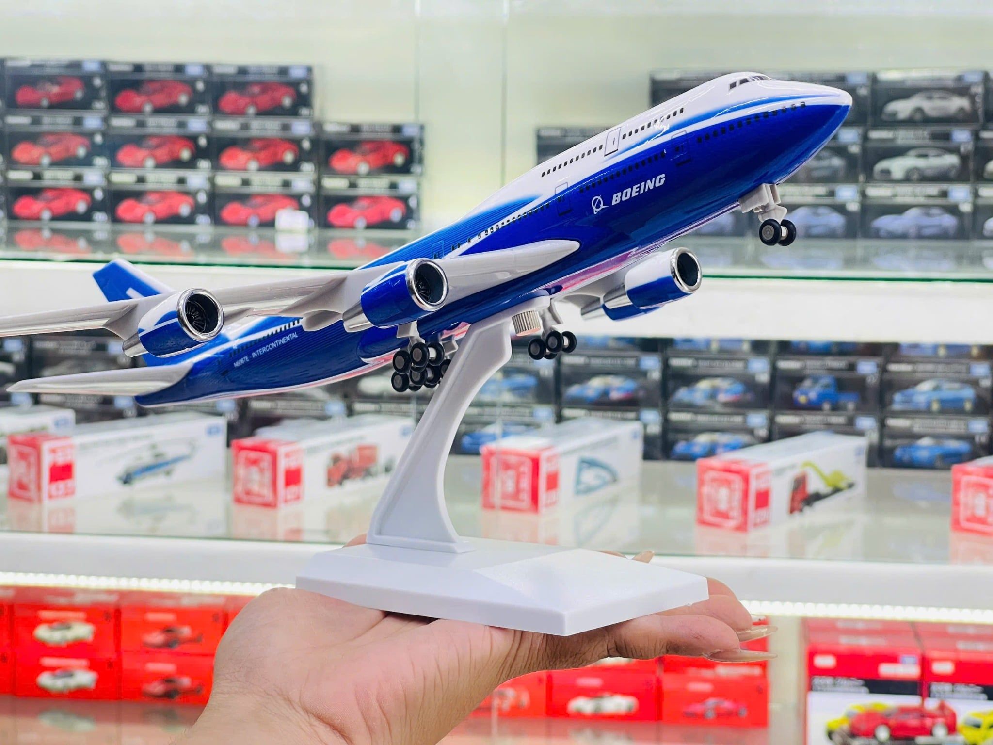  Mô hình máy bay Original B747 có bánh xe - kích thước 30cm MB30055 
