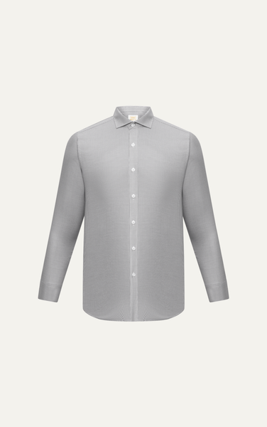  AG6P1 PREMIUM SLIMFIT TEXTURE SHIRT - LIGHT GREY